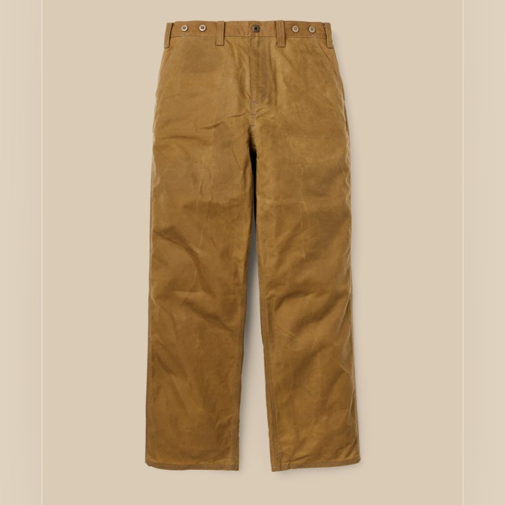 Filson Oil Finish Single Tin Cloth Pants USA MADE 🇺🇸 - Picture 3 of 11